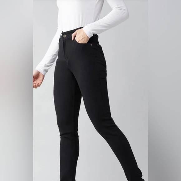 Dolce Crudo black skinny mid rise jeans - Picture 2 of 8